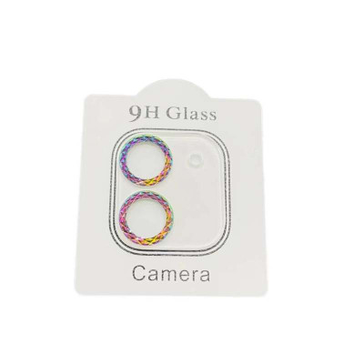 محافظ لنز دوربین مدل رینگ هولوگرامی مناسب برای گوشی موبایل اپل Iphone 12